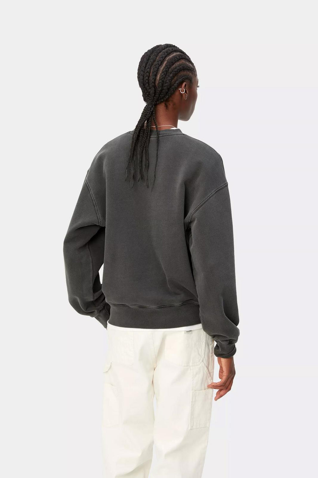 CARHARTT WIP Nelson sweatshirt black garment dyed