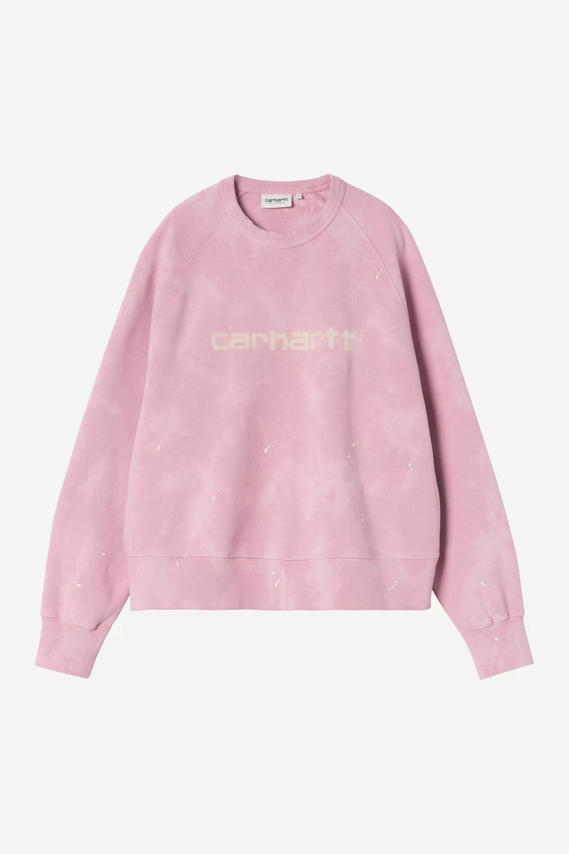 CARHARTT WIP Painter sweat hortensia splatter