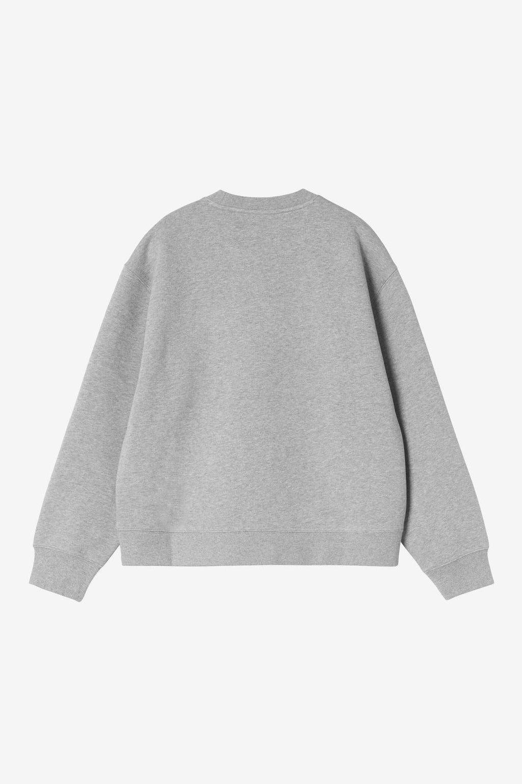 CARHARTT WIP Small heart patch sweat grey heather