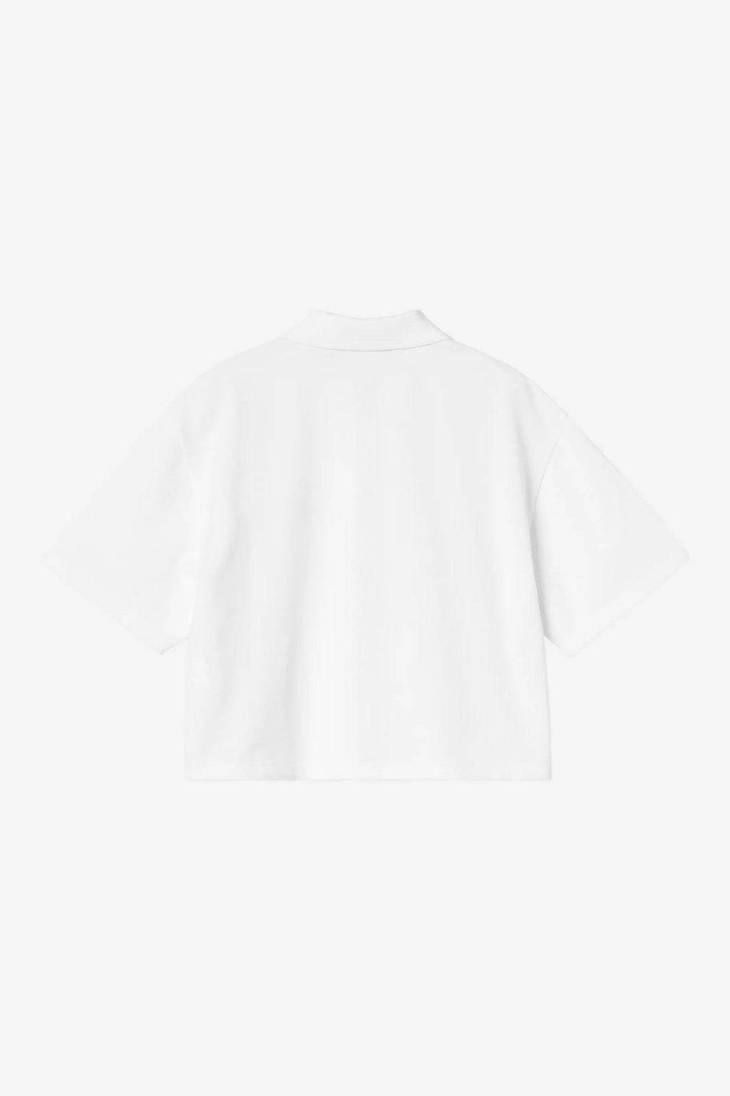 CARHARTT WIP SS Carhartt script polo white