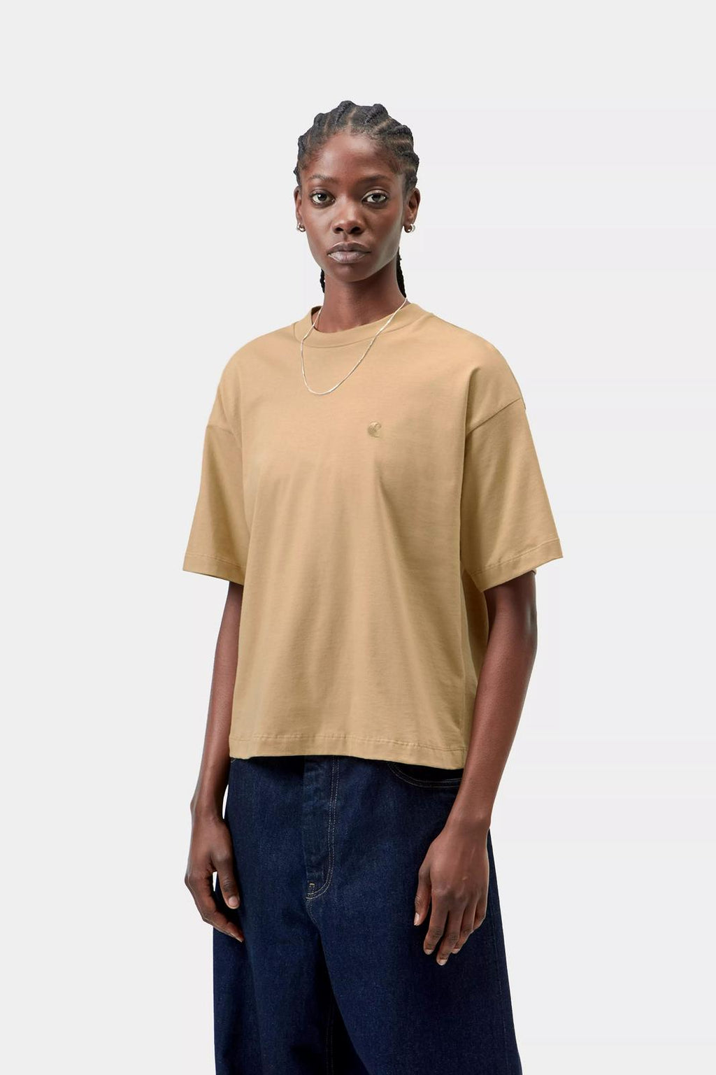 CARHARTT WIP SS Chester t-shirt dusty brown