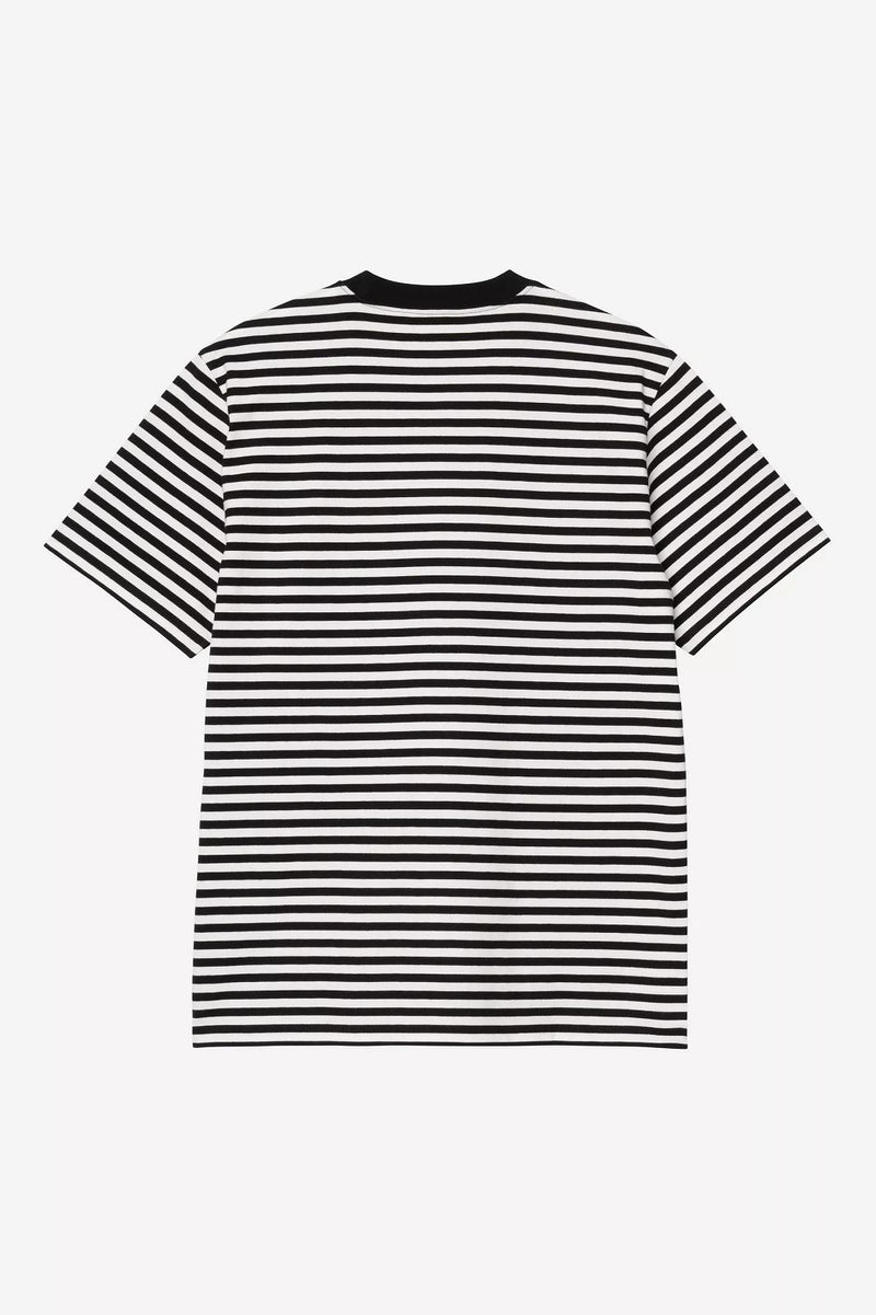 CARHARTT WIP SS Ezra pocket t-shirt stripe black wax