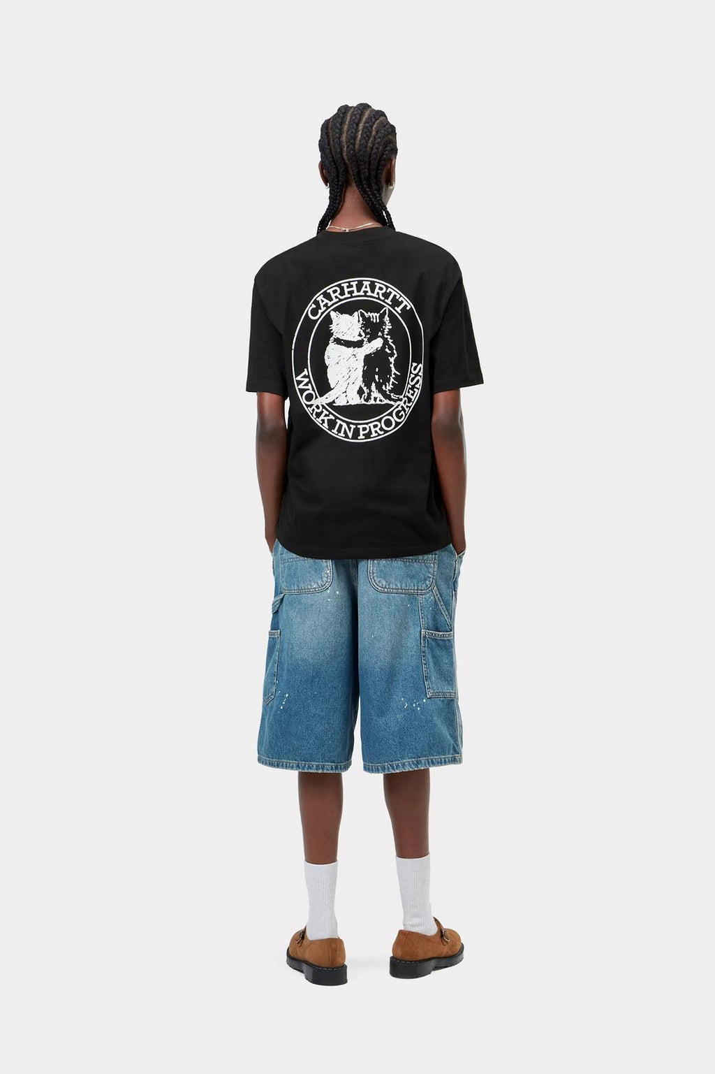 CARHARTT WIP SS Hugging cats t-shirt black