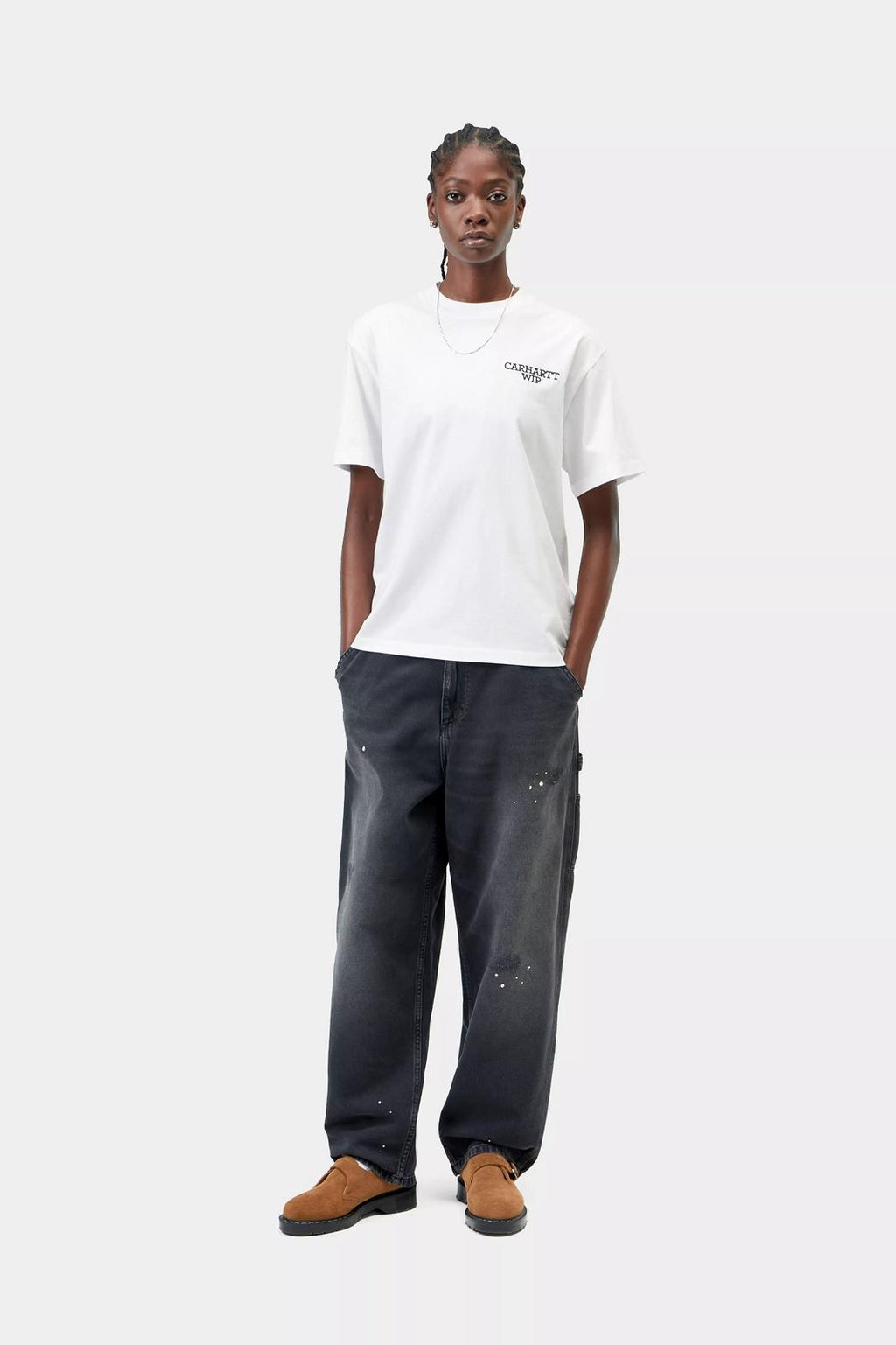 CARHARTT WIP SS Hugging cats t-shirt white