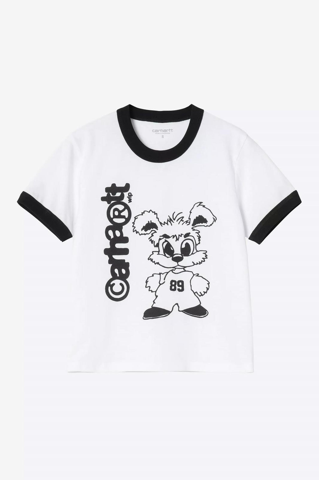 CARHARTT WIP SS IP Ringer t-shirt white black