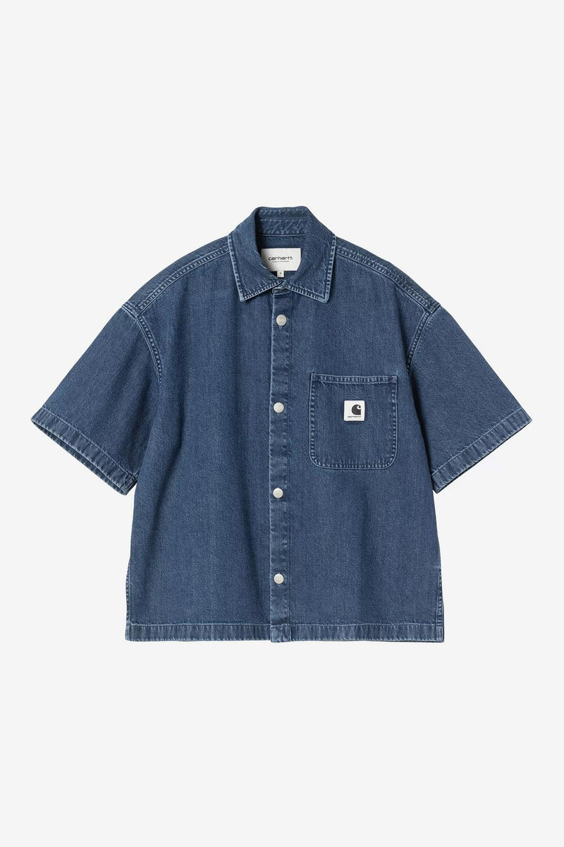 CARHARTT WIP SS Lovilia shirt blue stone washed