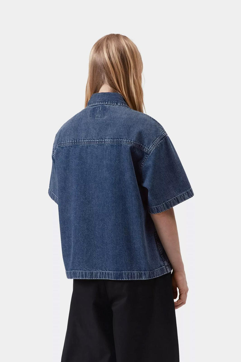 CARHARTT WIP SS Lovilia shirt blue stone washed