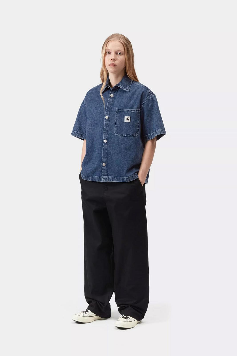 CARHARTT WIP SS Lovilia shirt blue stone washed