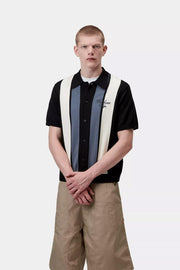 CARHARTT WIP SS Mello knit shirt stripe black