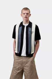 CARHARTT WIP SS Mello knit shirt stripe black