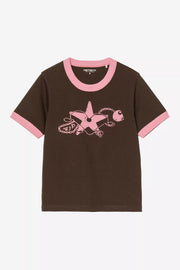 CARHARTT WIP SS Outlaw star ringer t-shirt tobacco havana