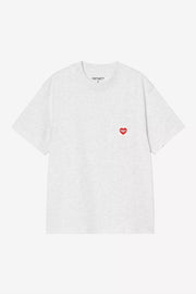 CARHARTT WIP SS Pocket heart t-shirt ash heather grey