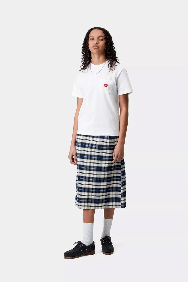 CARHARTT WIP SS Pocket heart t-shirt white red