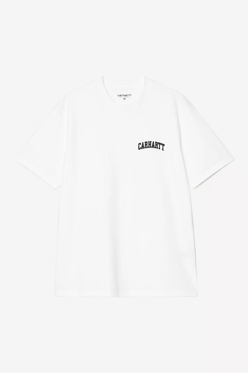 CARHARTT WIP SS University script t-shirt white black