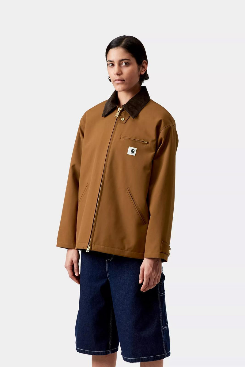 CARHARTT WIP Women's clark jacket hamilton brown tobacco