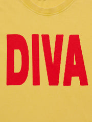 CARNE BOLLENTE Diva t-shirt yellow
