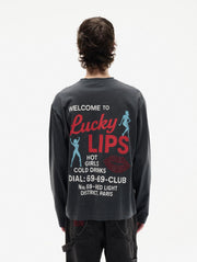 CARNE BOLLENTE Getting lucky longsleeve t-shirt off black