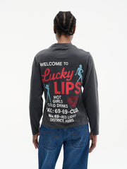 CARNE BOLLENTE Getting lucky longsleeve t-shirt off black