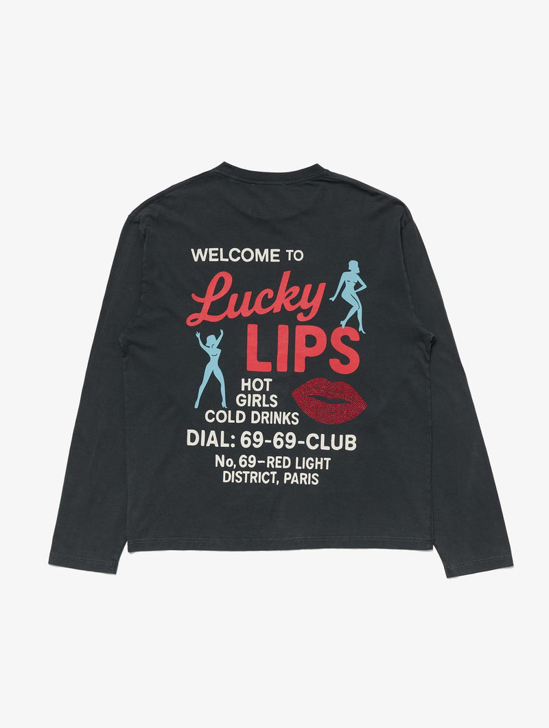 CARNE BOLLENTE Getting lucky longsleeve t-shirt off black
