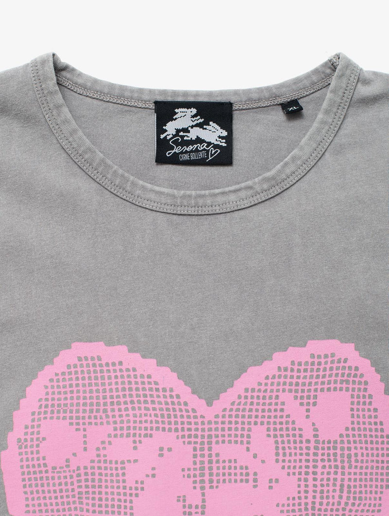 CARNE BOLLENTE Lapins & lace t-shirt off grey
