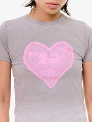 CARNE BOLLENTE Lapins & lace t-shirt off grey