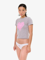 CARNE BOLLENTE Lapins & lace t-shirt off grey