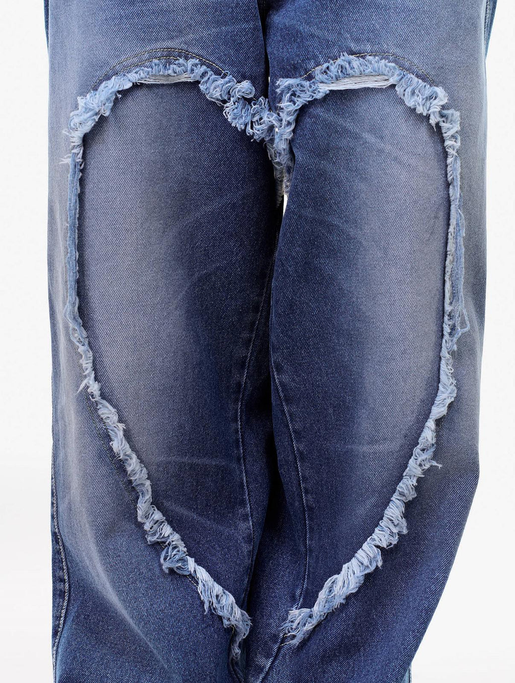 CARNE BOLLENTE Love pants gone wild off blue denim