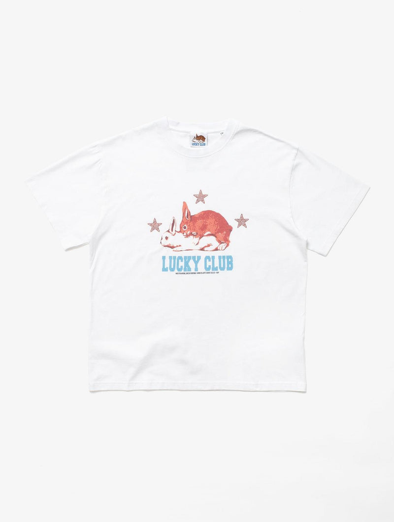 CARNE BOLLENTE Lucky club t-shirt white