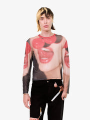 CARNE BOLLENTE Maraschino madness longsleeve aop