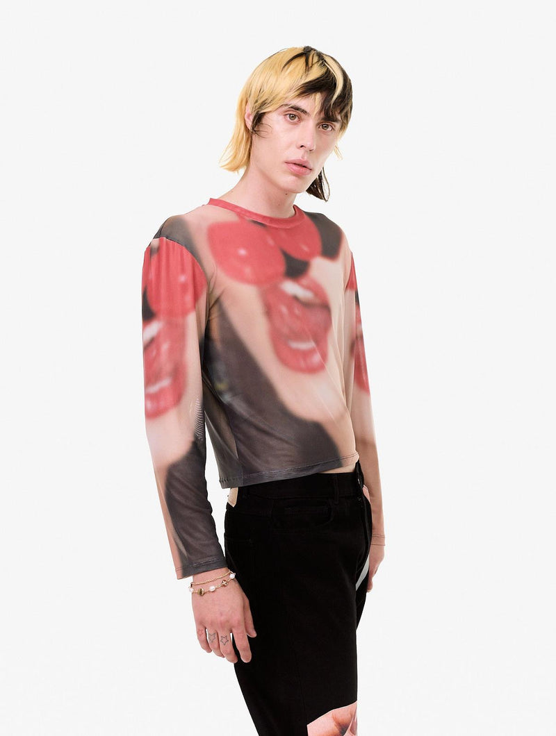 CARNE BOLLENTE Maraschino madness longsleeve aop