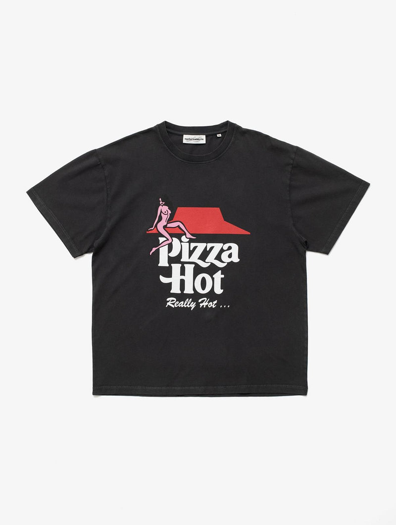 CARNE BOLLENTE Pizza hot t-shirt off black