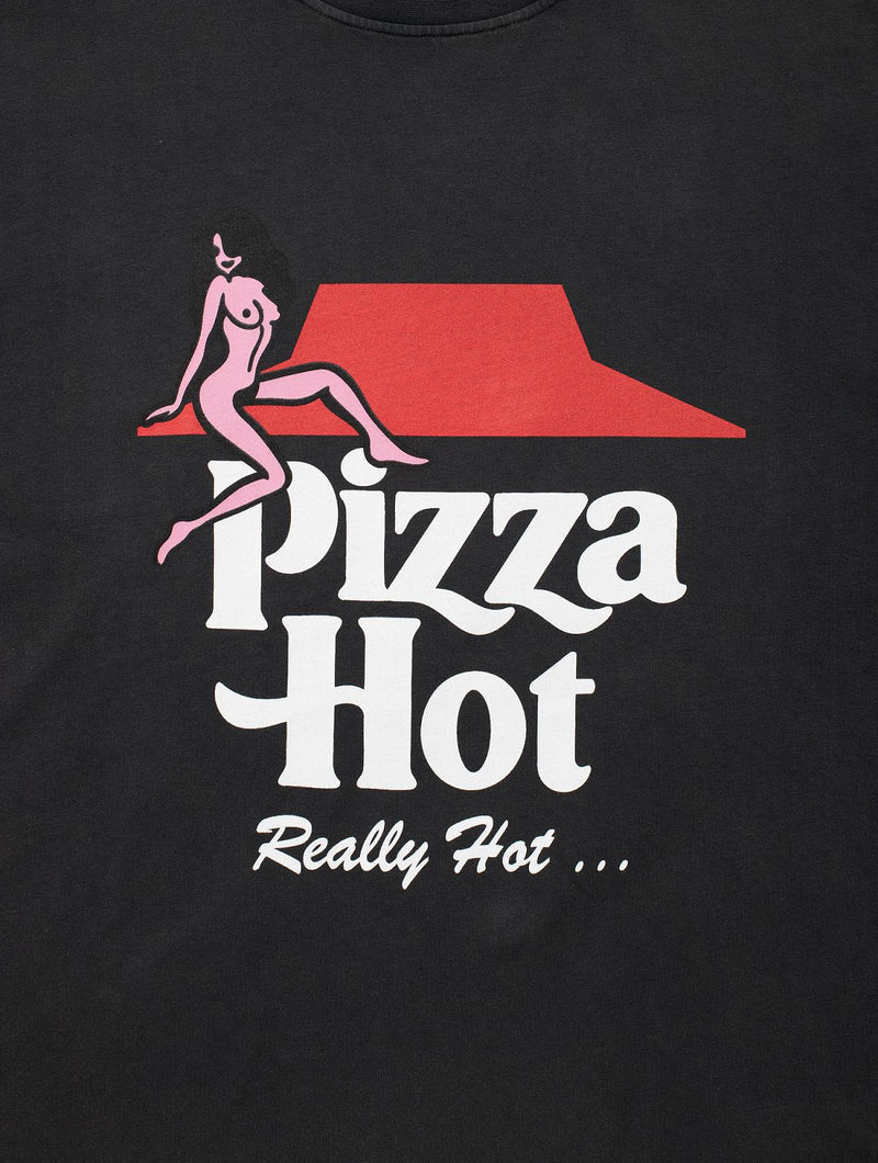 CARNE BOLLENTE Pizza hot t-shirt off black