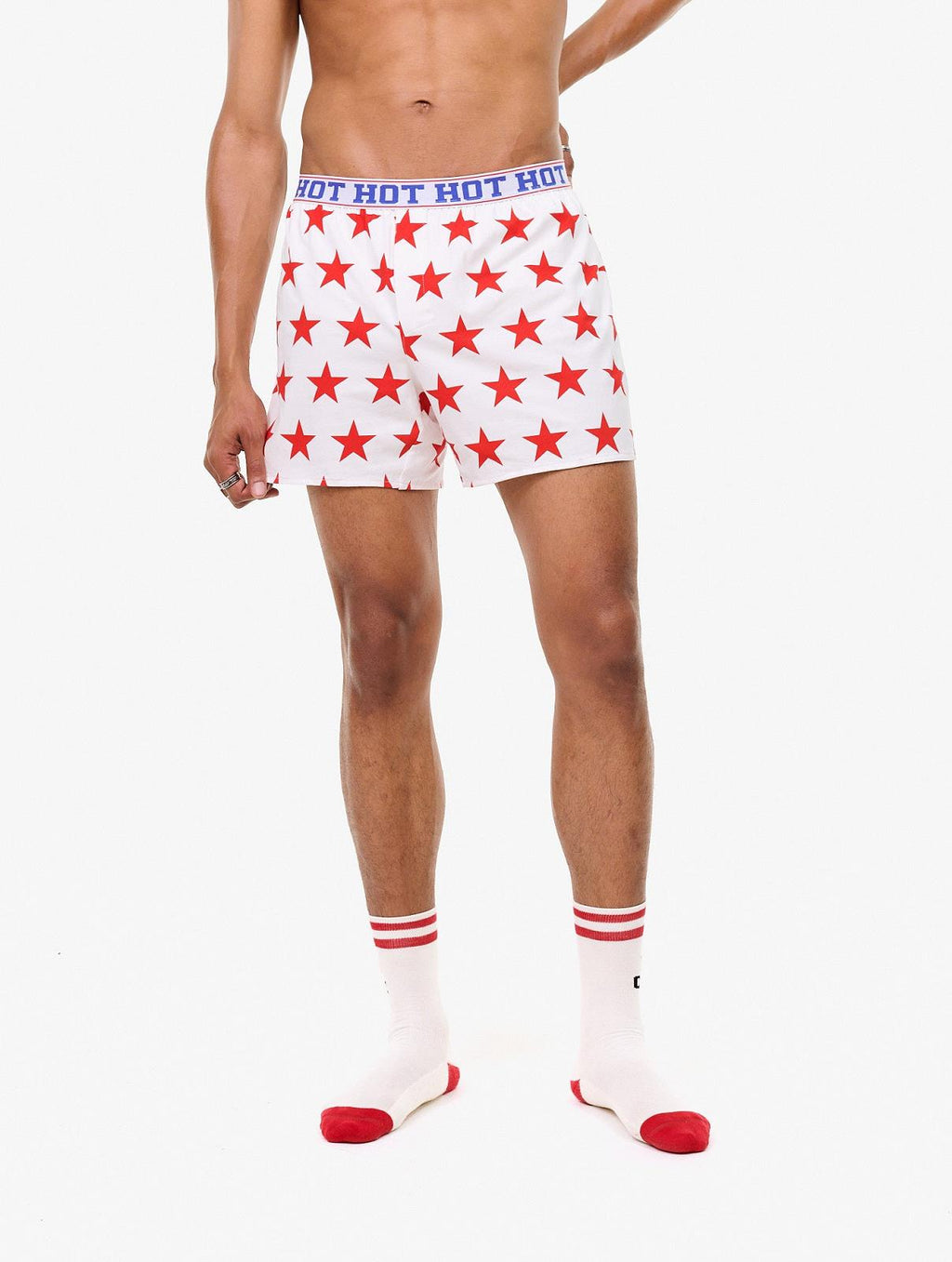 CARNE BOLLENTE Reach for the stars boxers AOP red