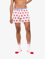 CARNE BOLLENTE Reach for the stars boxers AOP red