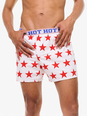 CARNE BOLLENTE Reach for the stars boxers AOP red