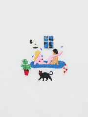 CARNE BOLLENTE Rear window t-shirt white