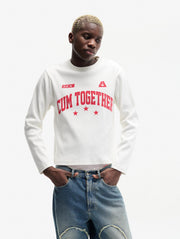 CARNE BOLLENTE Together again longsleeve t-shirt off white