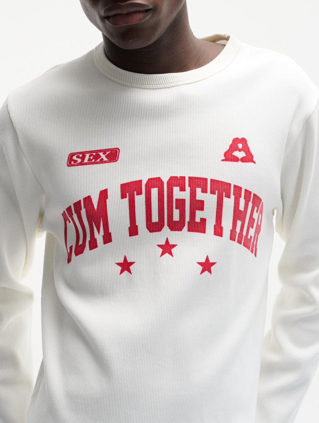 CARNE BOLLENTE Together again longsleeve t-shirt off white