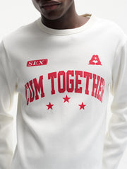 CARNE BOLLENTE Together again longsleeve t-shirt off white