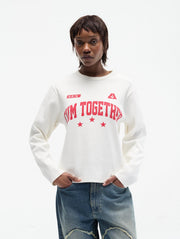 CARNE BOLLENTE Together again longsleeve t-shirt off white