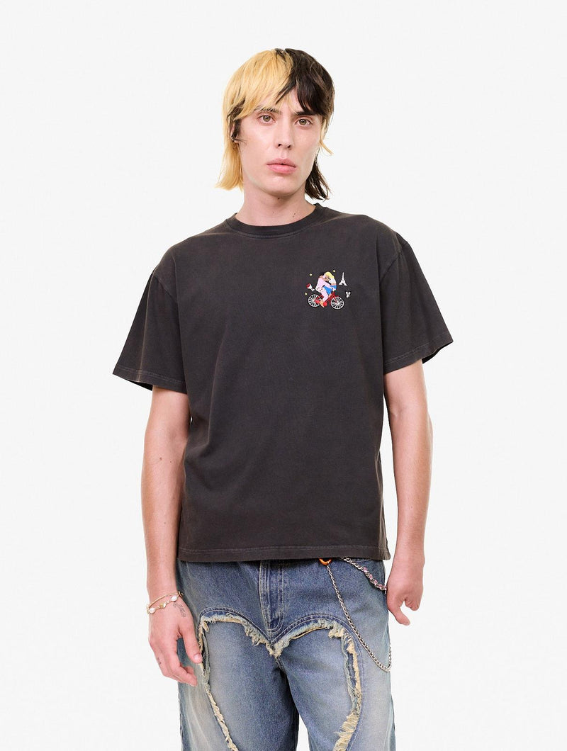 CARNE BOLLENTE Velo Valentine t-shirt off black