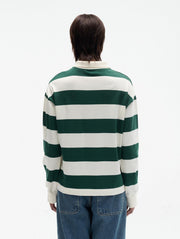CARNE BOLLENTE What a player striped longsleeve polo