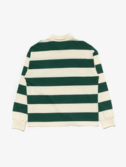 CARNE BOLLENTE What a player striped longsleeve polo