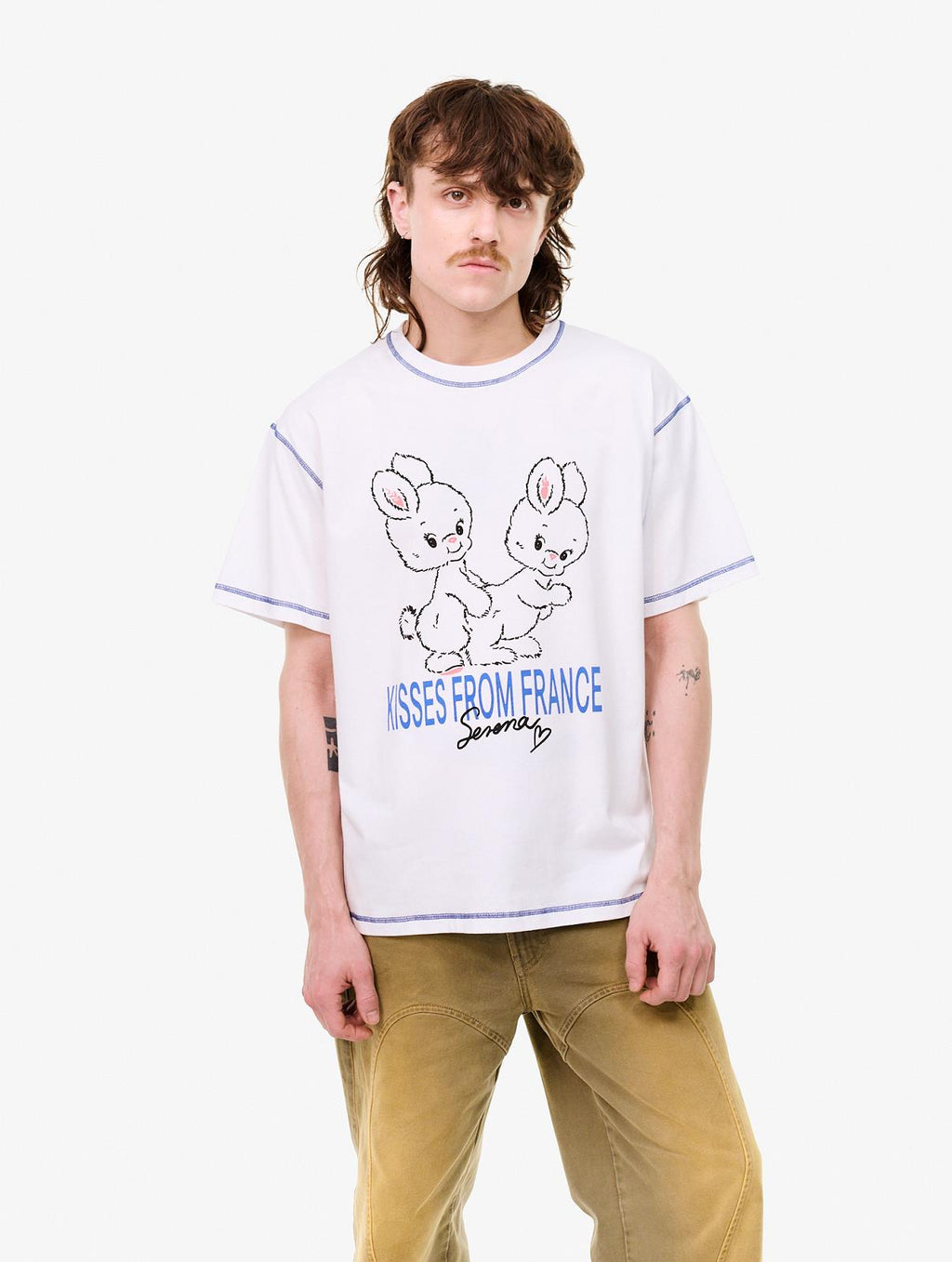 CARNE BOLLENTE XOXO, Serena t-shirt white