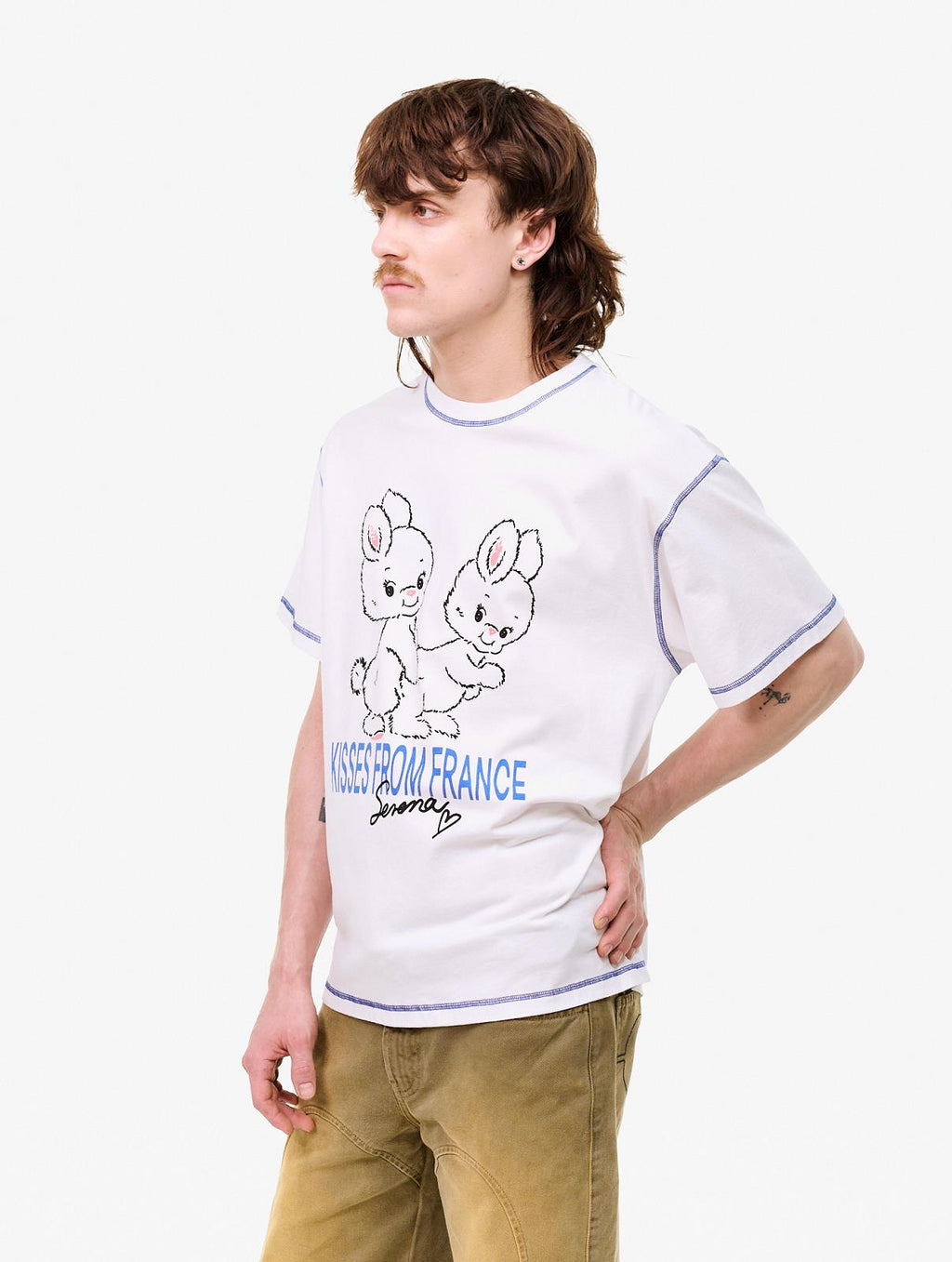 CARNE BOLLENTE XOXO, Serena t-shirt white