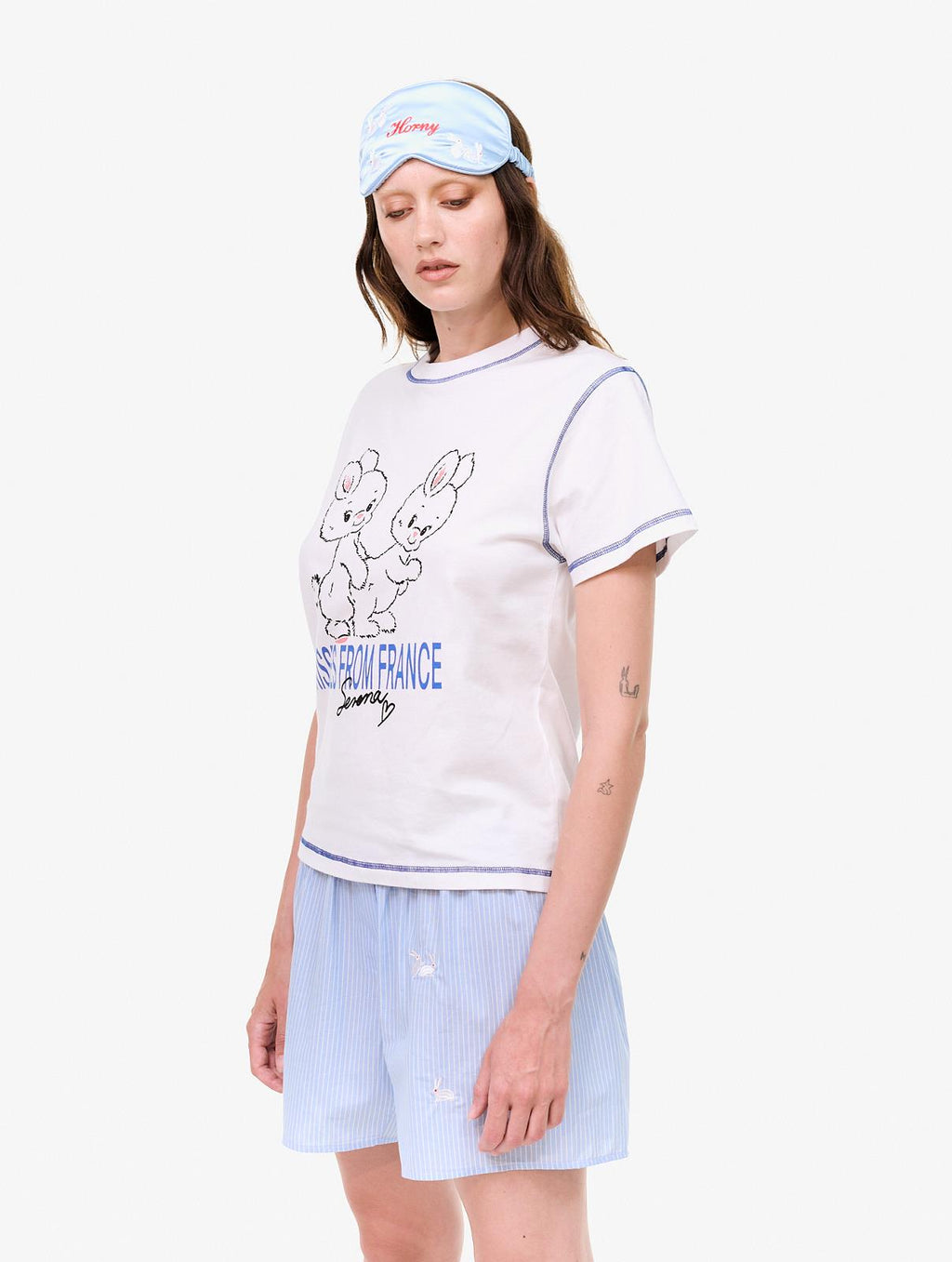 CARNE BOLLENTE XOXO, Serena t-shirt white