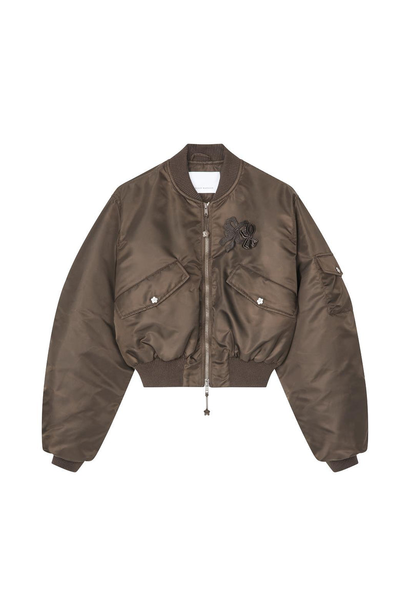 CECILIE BAHNSEN Callie bomber brown