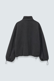 CECILIE BAHNSEN Frederik half-zip jacket charcoal grey