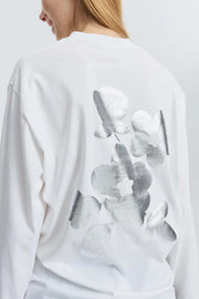 CECILIE BAHNSEN Lily t-shirt white silver