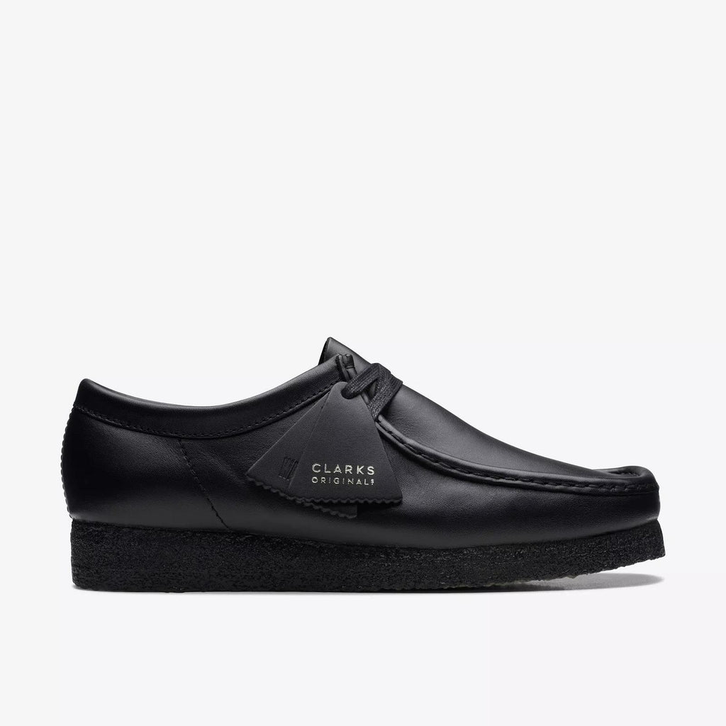 CLARKS Wallabee black leather